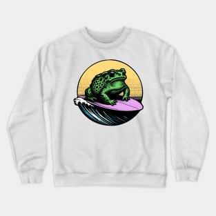 Surfing Toad Crewneck Sweatshirt